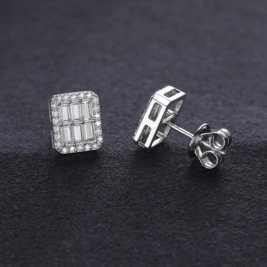 VVS1 Baguette Stud  Earrings