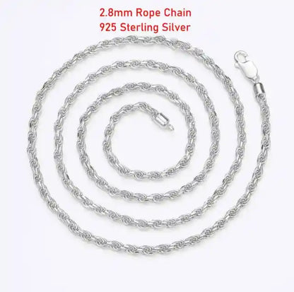 Sterling Silver Rope Chains